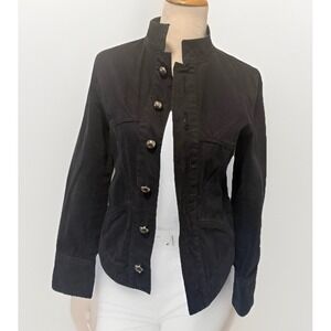 2G y2k Gray Black jacket women medium Laced Up Back